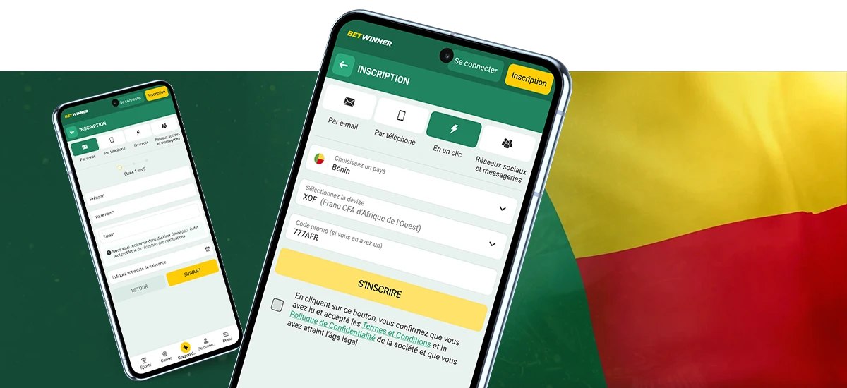 Inscription Betwinnner Bénin